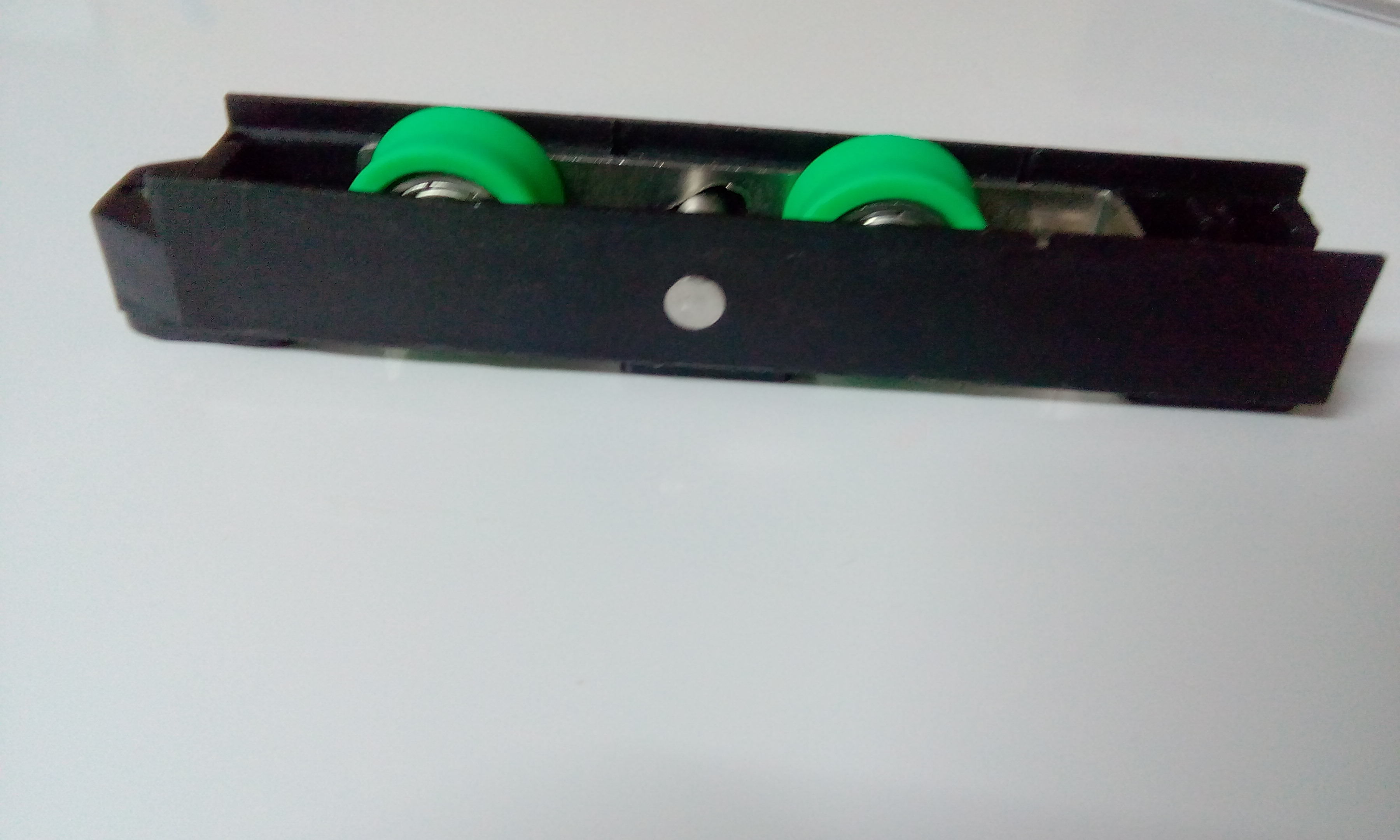 Adjustable Sliding Window Roller - Steel, 27 X 65 Cm, Black & Green | Robust Build, Corrosion Resistant, Supports 50 - 80 Kg Capacity