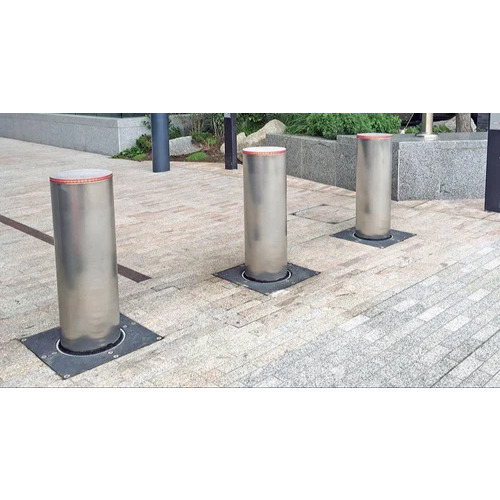 Stainless Steel Traffic Bollards - Color: Grey
