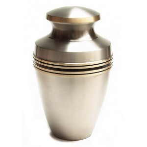 Brass & Aluminum Urn Set - 10" Height, 200 Cu In Volume | Handcrafted Artisans, Heart & Keepsake Included