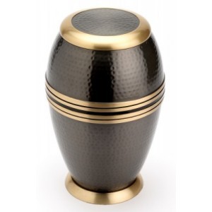 Brass & Aluminum Urn Set - 10" Height, 200 Cu In Volume | Handcrafted Artisans, Heart & Keepsake Included