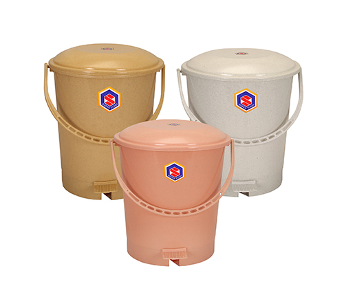 Pedal Dustbin - Premium Quality Polypropylene, 8-20 Inch Size, Eco-friendly In Green, Blue & Red, Lightweight & Sturdy Design For Kitchen, Bedroom Or Living Room
