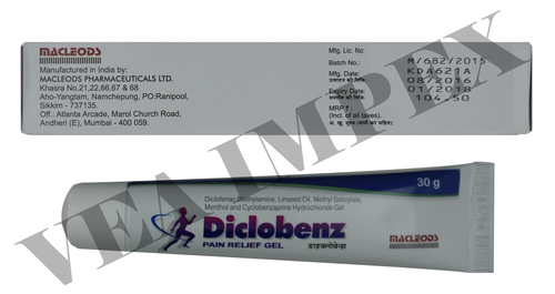 Diclobenz Tube Pain Relief Gel - Drug Type: General Medicines
