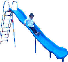 Playground Slides - High-density Polyethylene, 12ft X 4ft X 6ft, Yellow | 10ft Slide Length, 150 Lbs Weight Capacity, 4 Ladder Steps