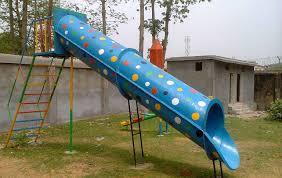 Playground Slides - High-density Polyethylene, 12ft X 4ft X 6ft, Yellow | 10ft Slide Length, 150 Lbs Weight Capacity, 4 Ladder Steps