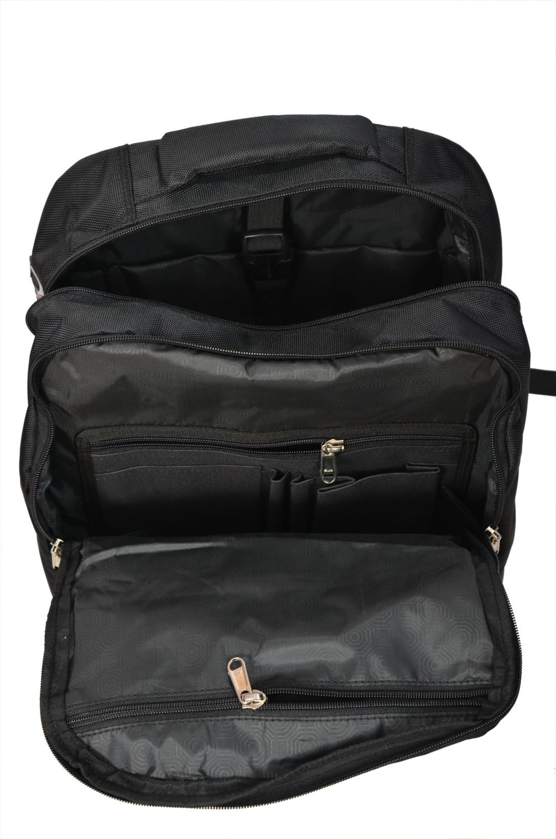 Brilliant Lapy Bag - Polyester 18x12x6 Inches Black, Water Resistant Lightweight Design