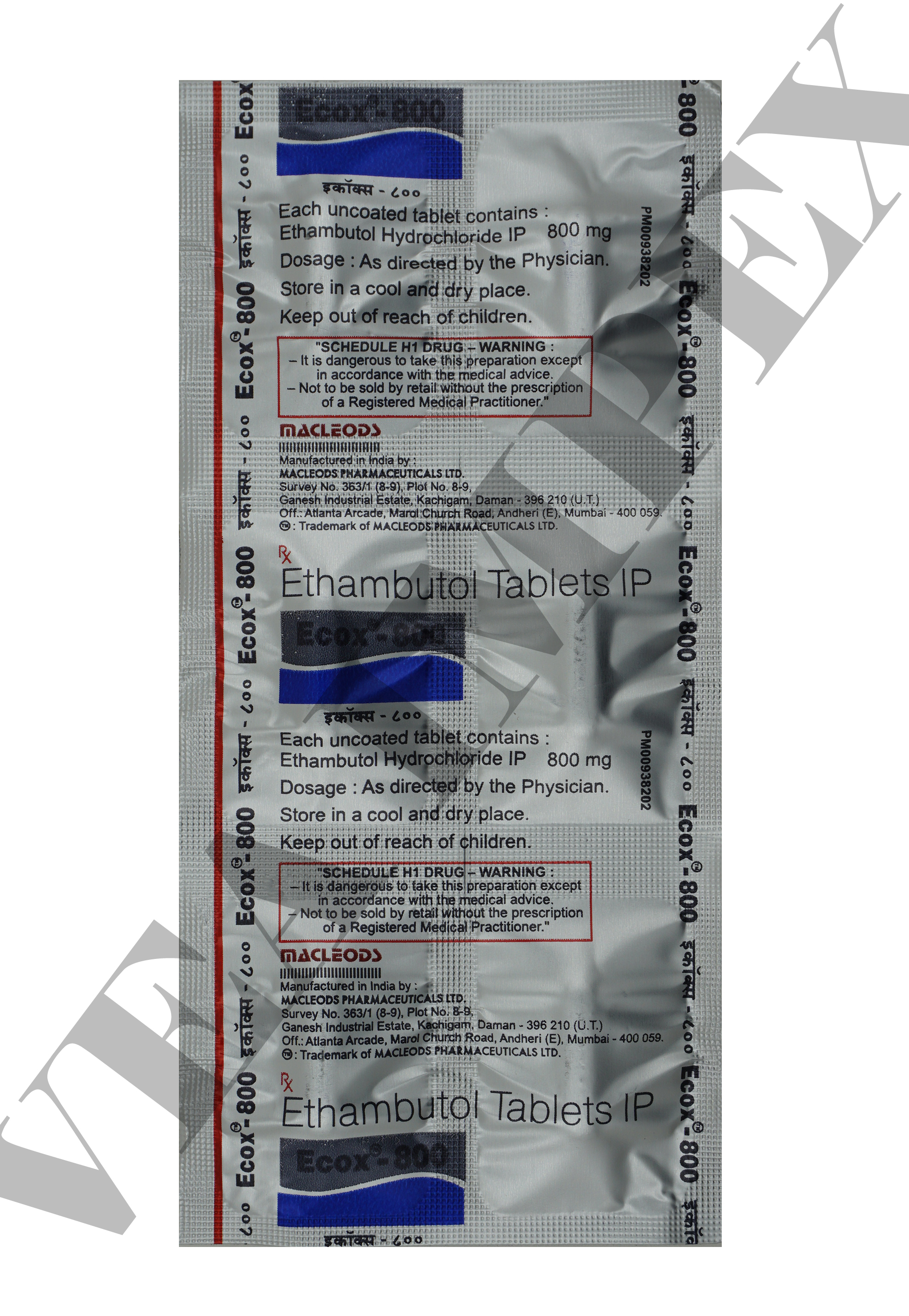 Ecox 1000mg Store Below 30a C