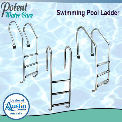 Swimming Pool Ladder - Stainless Steel SS304, 380-1000 mm Size | Five Steps, U-Shape & Designer Models for In-Ground/Above-Ground Use