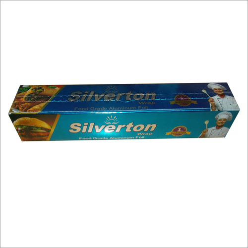 Aluminum Foil Roll - 295 mm Width, 10 Micron Thickness | Food Grade Silver For Kitchen and Restaurant Use