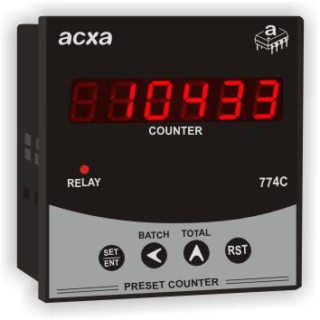 Preset Counter Model 774C Dimension(L*W*H): 72 X 72 X 45 Mm Millimeter (Mm)