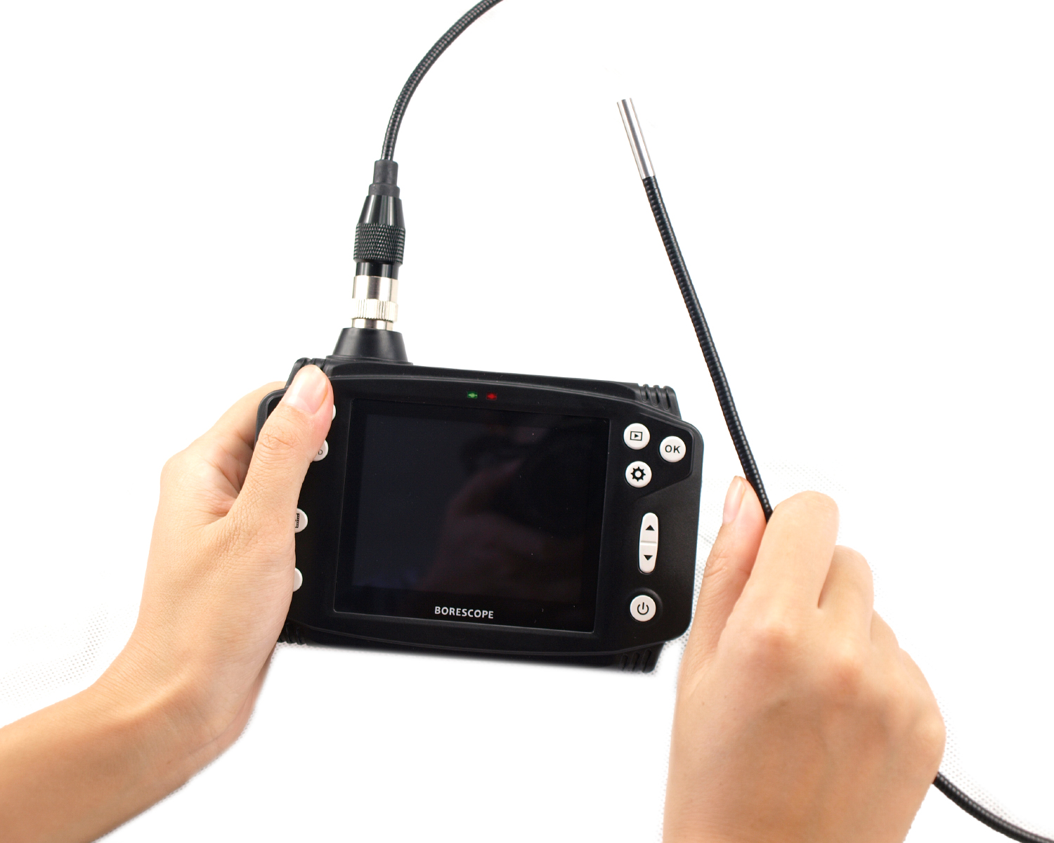 Videoscope (Tp45s) - Waterproof Ip67, 1m / 3m Cable Length, 3.5 Inch Tft Lcd Screen | Rechargeable 18650 Li-ion Battery, 640 X 480 Resolution, 4x Digital Zoom