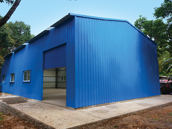 Prefabricated Warehouse - Color: Standard Blue