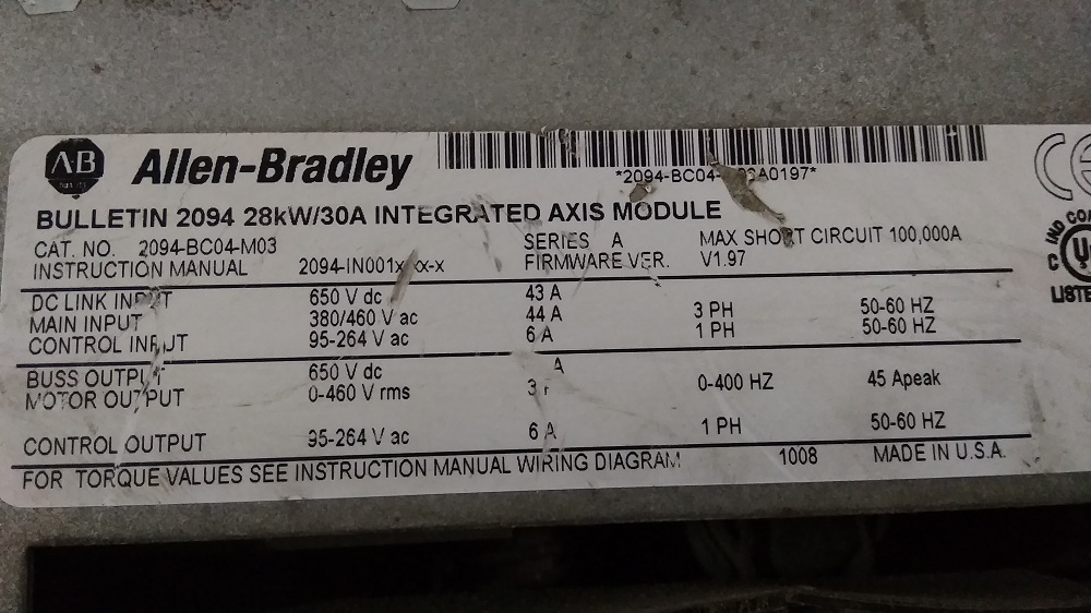 Allen Bradley Servo Drive
