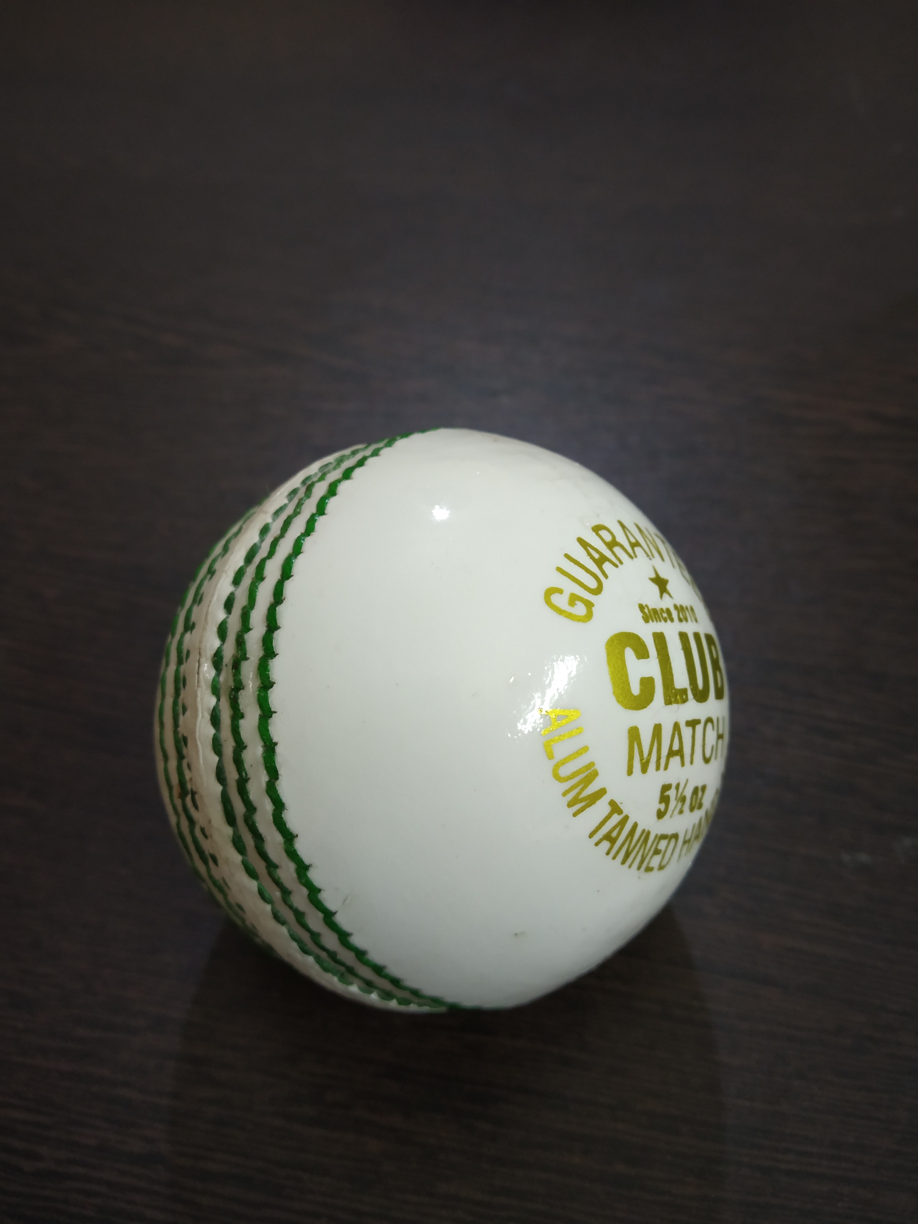Multicolour Apg Club Match White Leather Cricket Ball