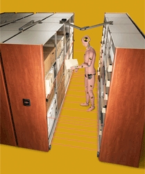 मोटराइज्ड और पीएलसी द्वारा नियंत्रण किए गए मोबाइल रैक कम्पैक्टर्स