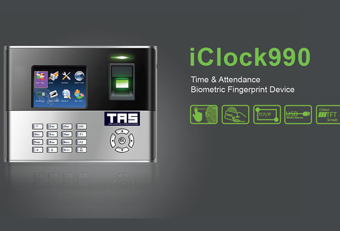 I Clock 990 Fingerprint Time Attendance And Access Control System