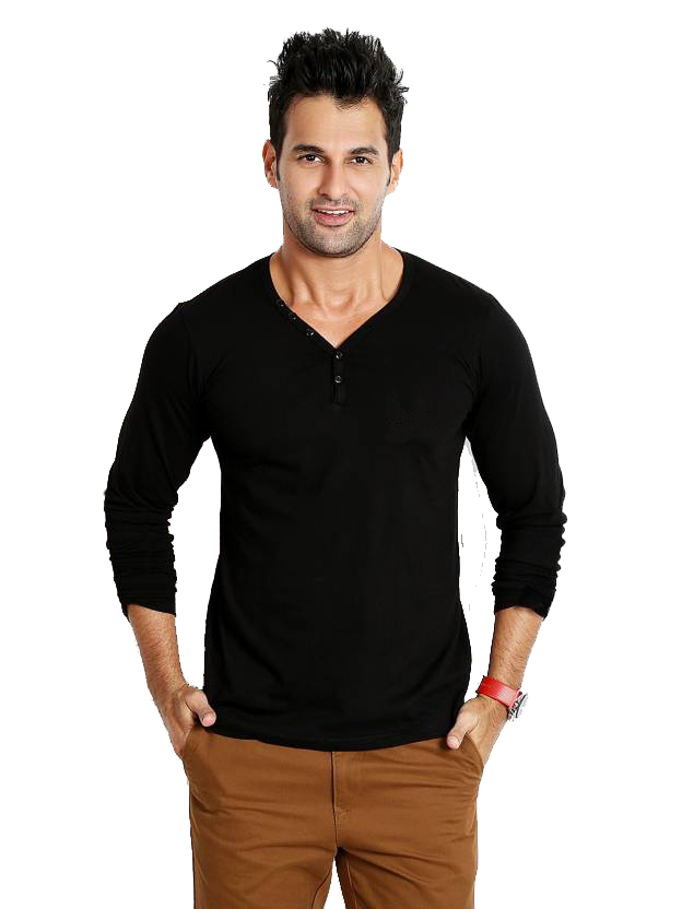 Mens Y Neck Henley Tshirts - Cotton Fabric, Multi Color | V-neck, Plain Pattern, Short Sleeves, Designed For Male Comfort And Style