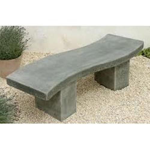 Concrete Garden Bench - 150x50x75 cm, Grey | Aesthetic, Customizable, Durable, Easy Install, Strong, Weatherproof, 300kg Load Capacity