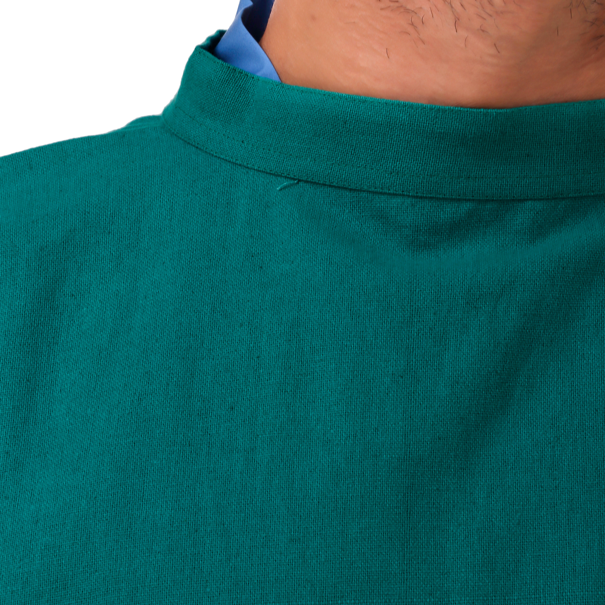 Ot Dress - 100% Cotton Fabric, Free Size, Green Color, 55 Inch Length, Long Sleeves, Unisex, Ideal For Doctors & Surgeons | High Comfort, Easy To Wash