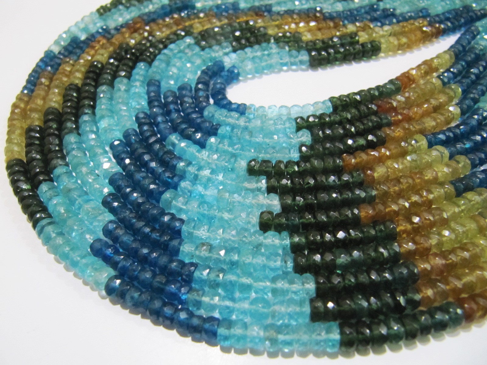 Stone Aaa Quality Natural Untreated Multi Apatite Beads