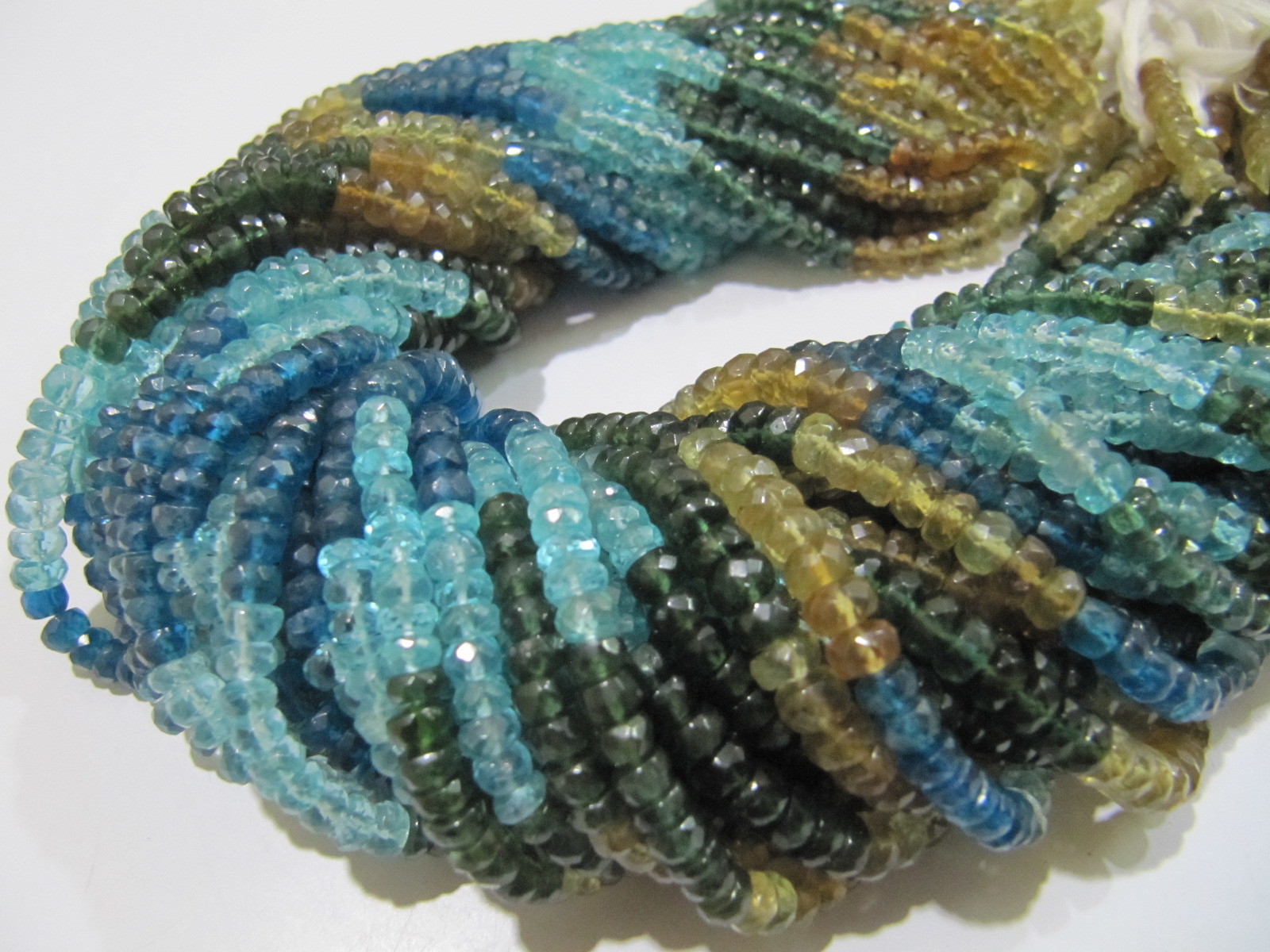 Stone Aaa Quality Natural Untreated Multi Apatite Beads