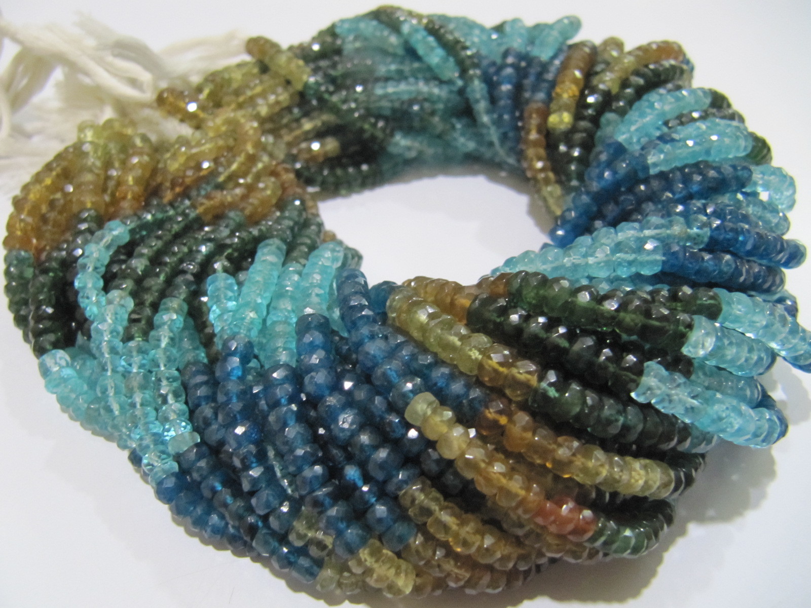 Stone Aaa Quality Natural Untreated Multi Apatite Beads