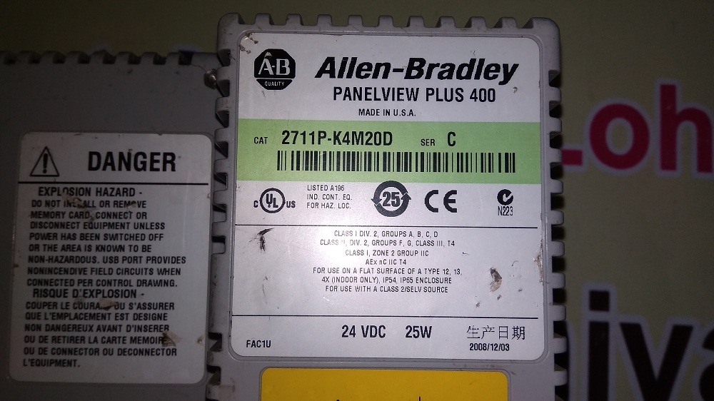 Allen Bradley Hmi 2711p-k4m20d C