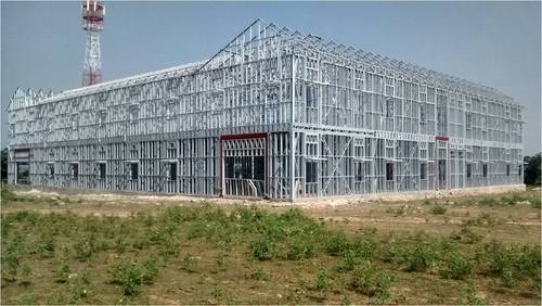 Light Gauge Steel Structure - 40/50/60mm Thickness, Zinc Coated Metal Sheet, Rock Wool Insulation, Versatile For Villas, Warehouses, Offices, Kiosks And More