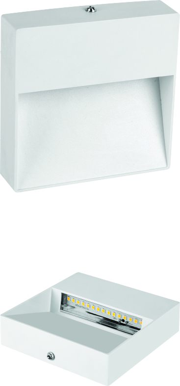 White Pc Outdoor Wall Light