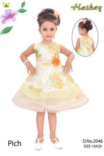 Printed Frock Gender: Girls