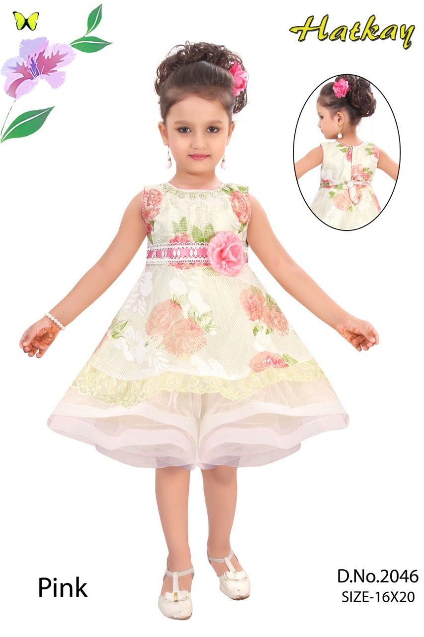 Printed Frock Gender: Girls