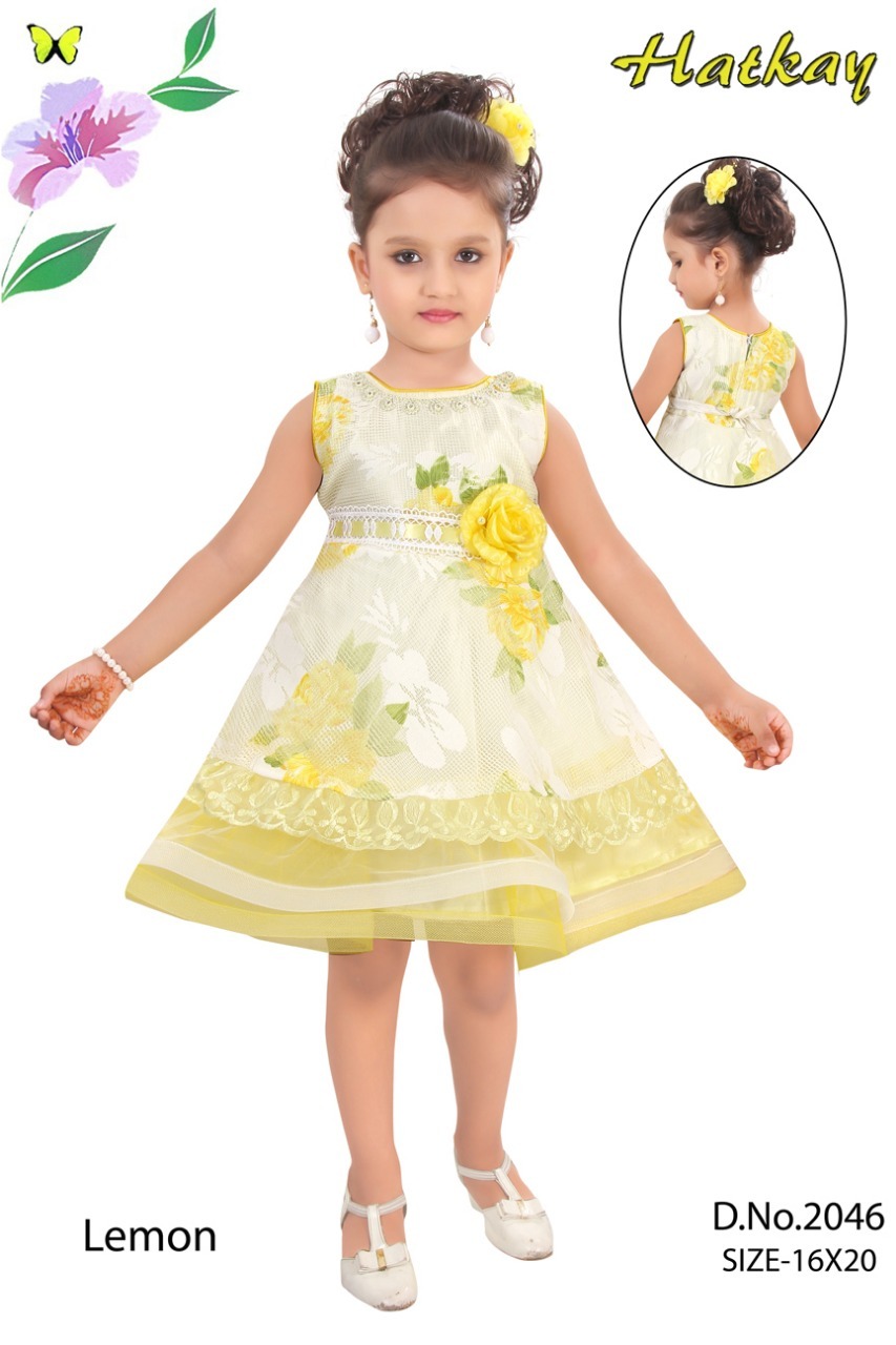 Printed Frock Gender: Girls