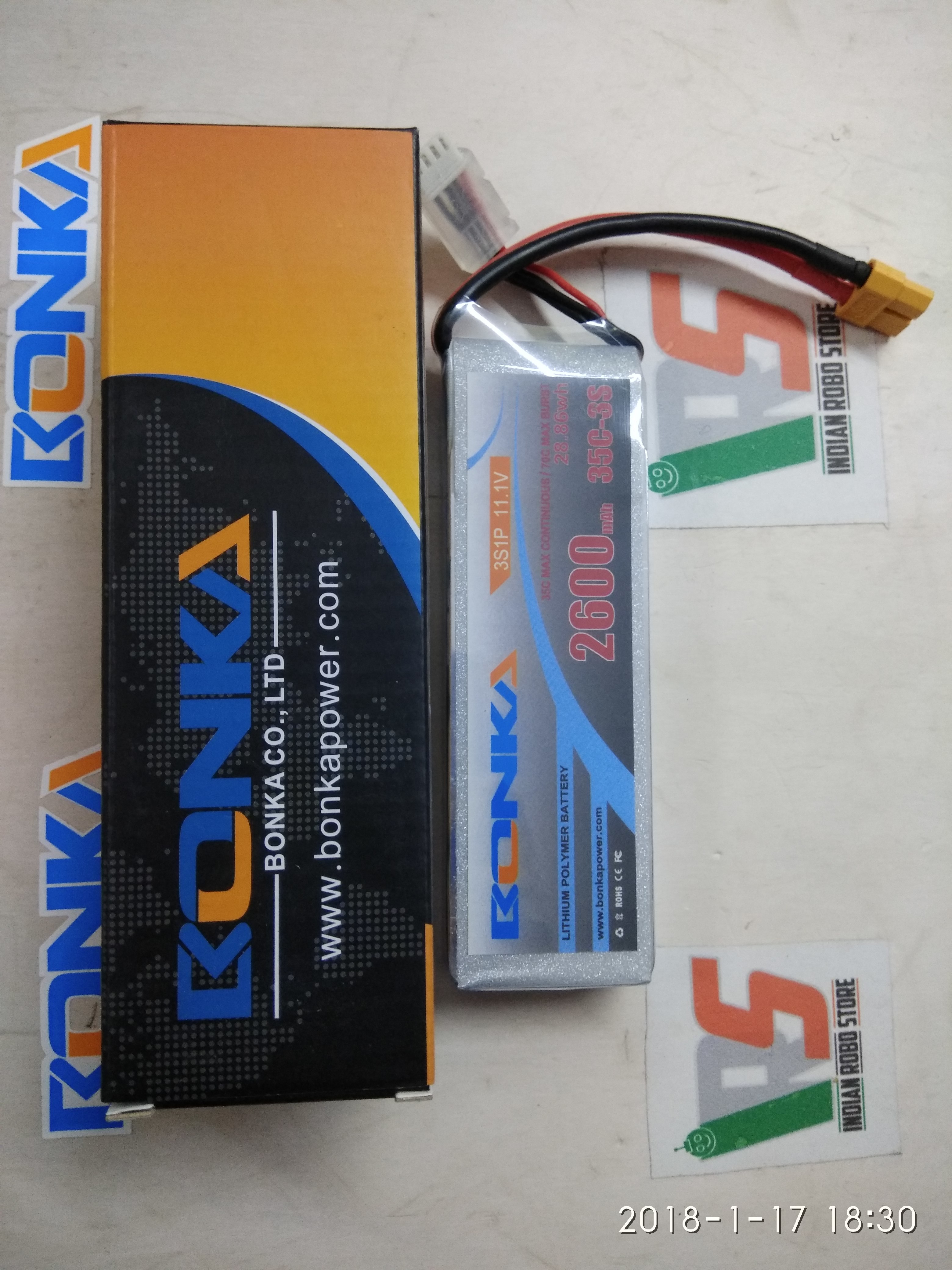 Bonka Lipo 2600mah 35c 11.1v (3s) Battery