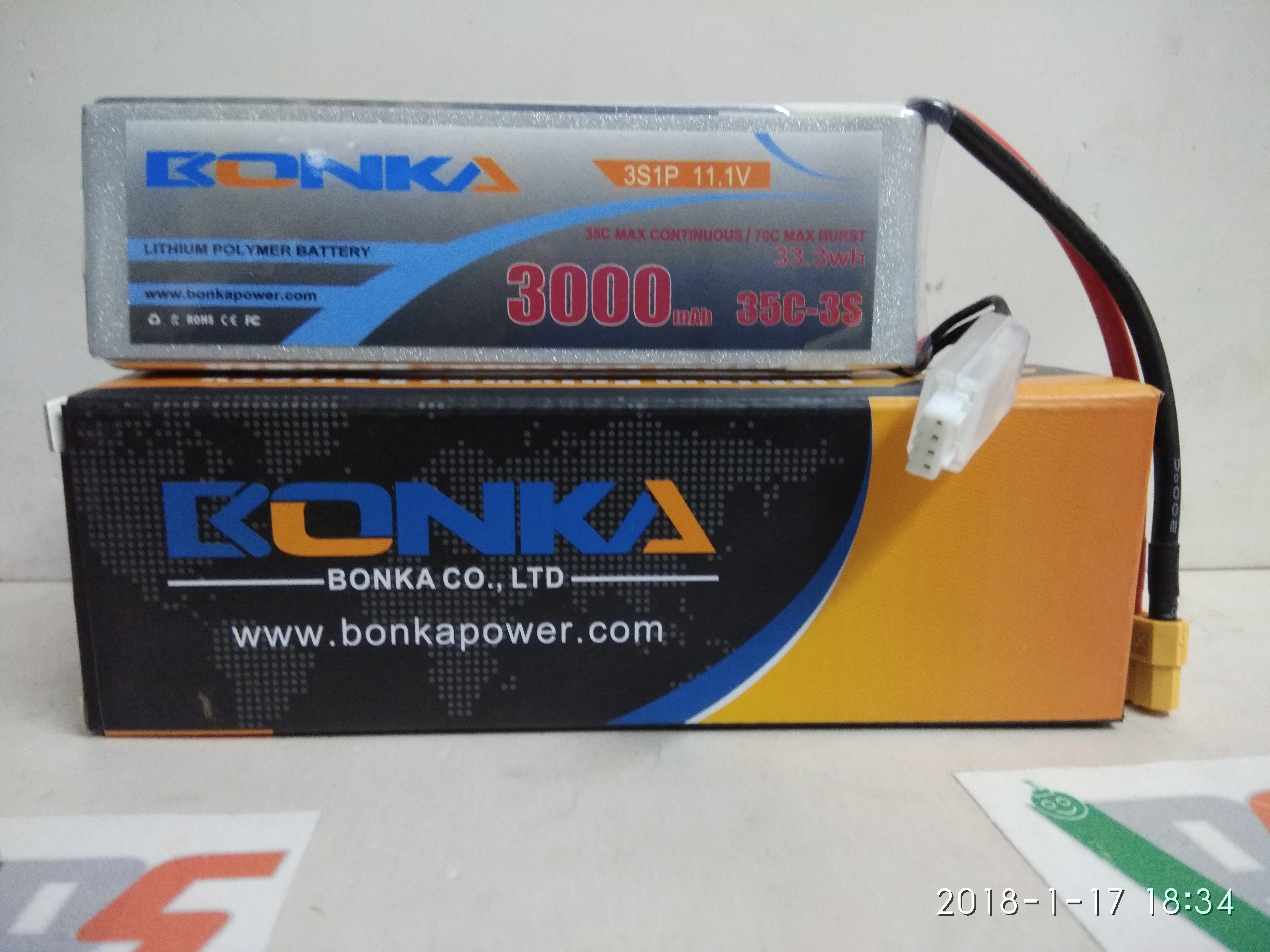 Bonka Lipo 5000mah 35c 11.1v (3s) Battery