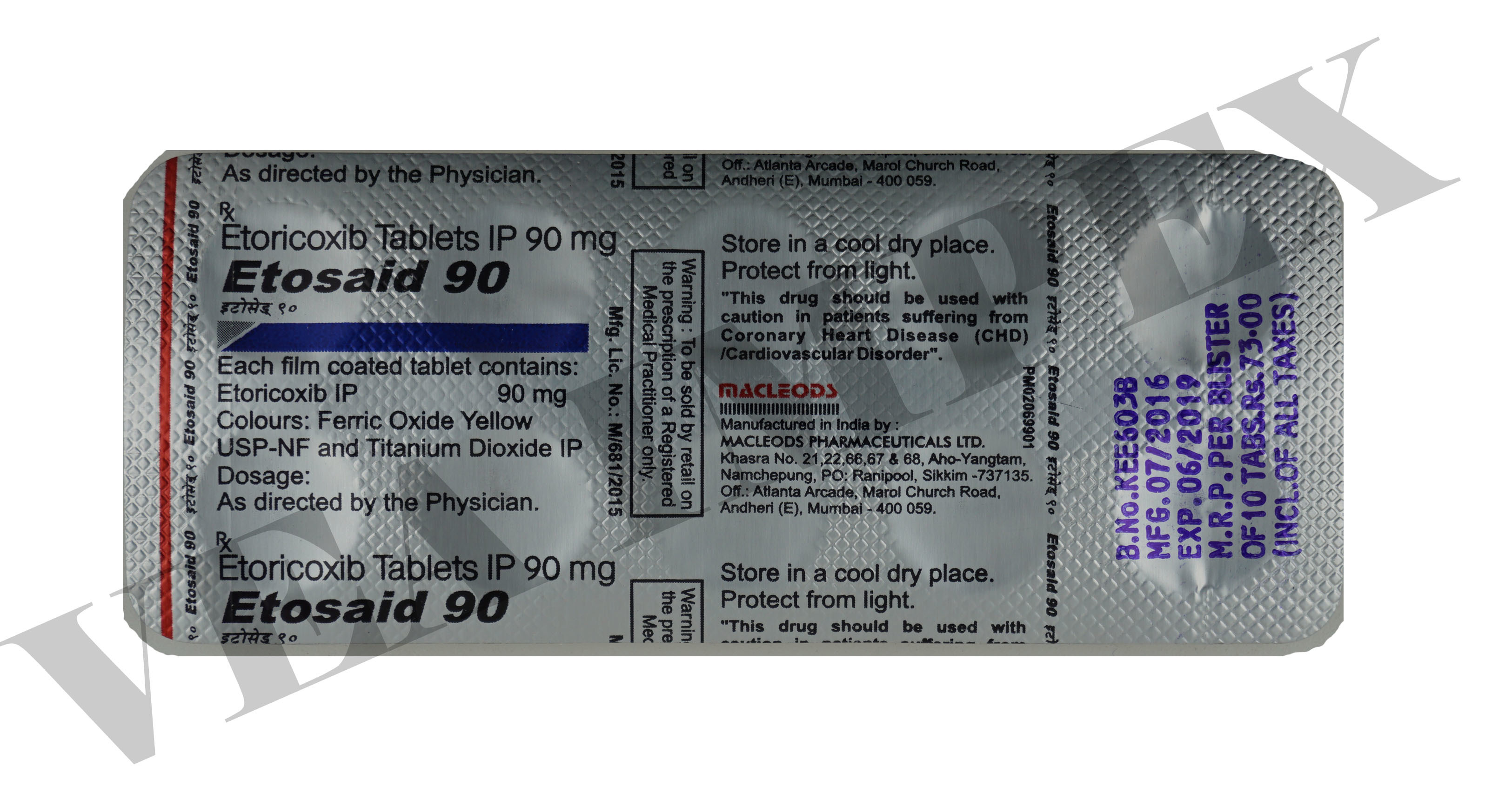 Etosaid 90mg Tablets General Medicines