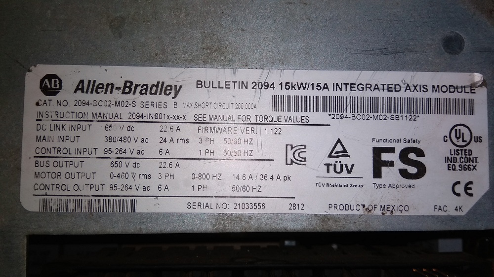Allen Bradley Servo Drive