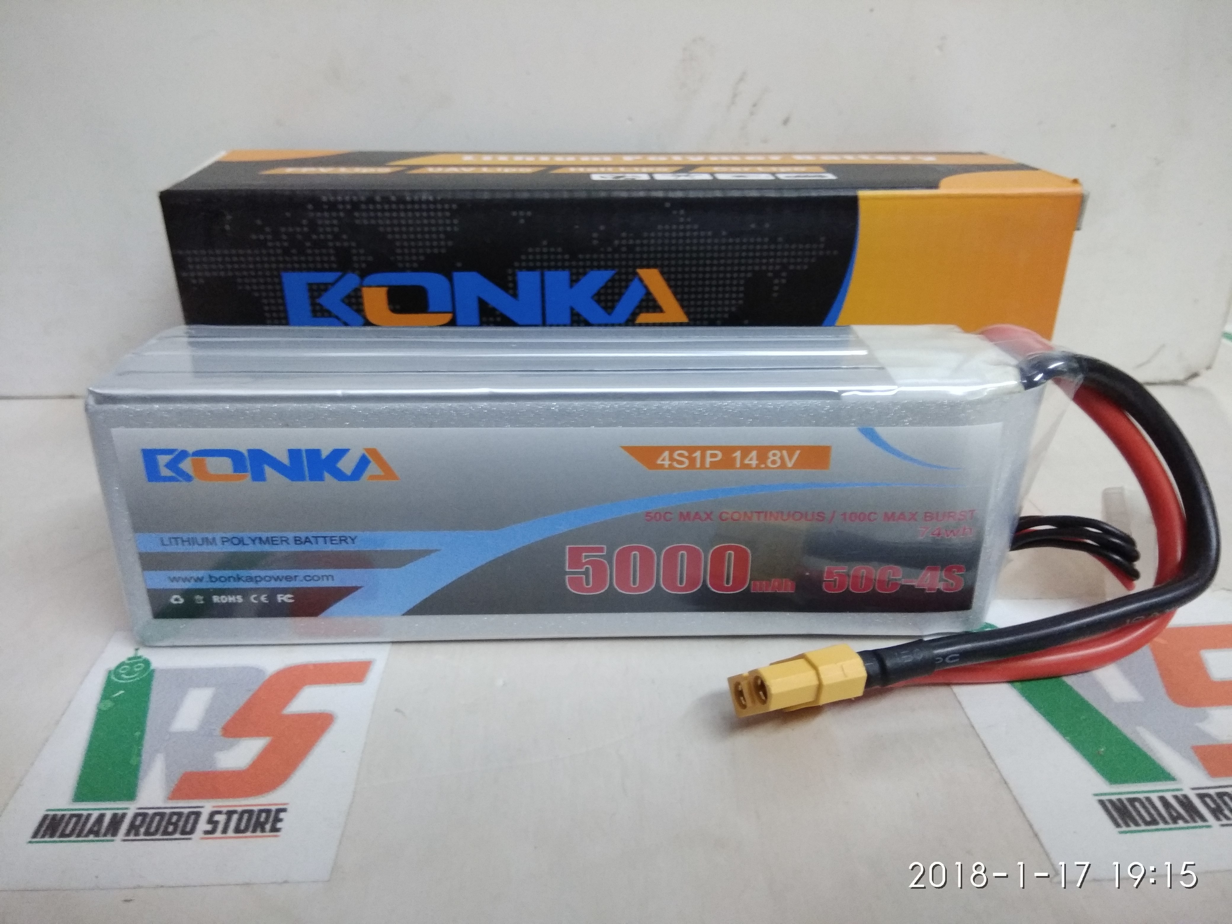 Bonka Lipo 5000mah 50c 14.8v (4s) Battery