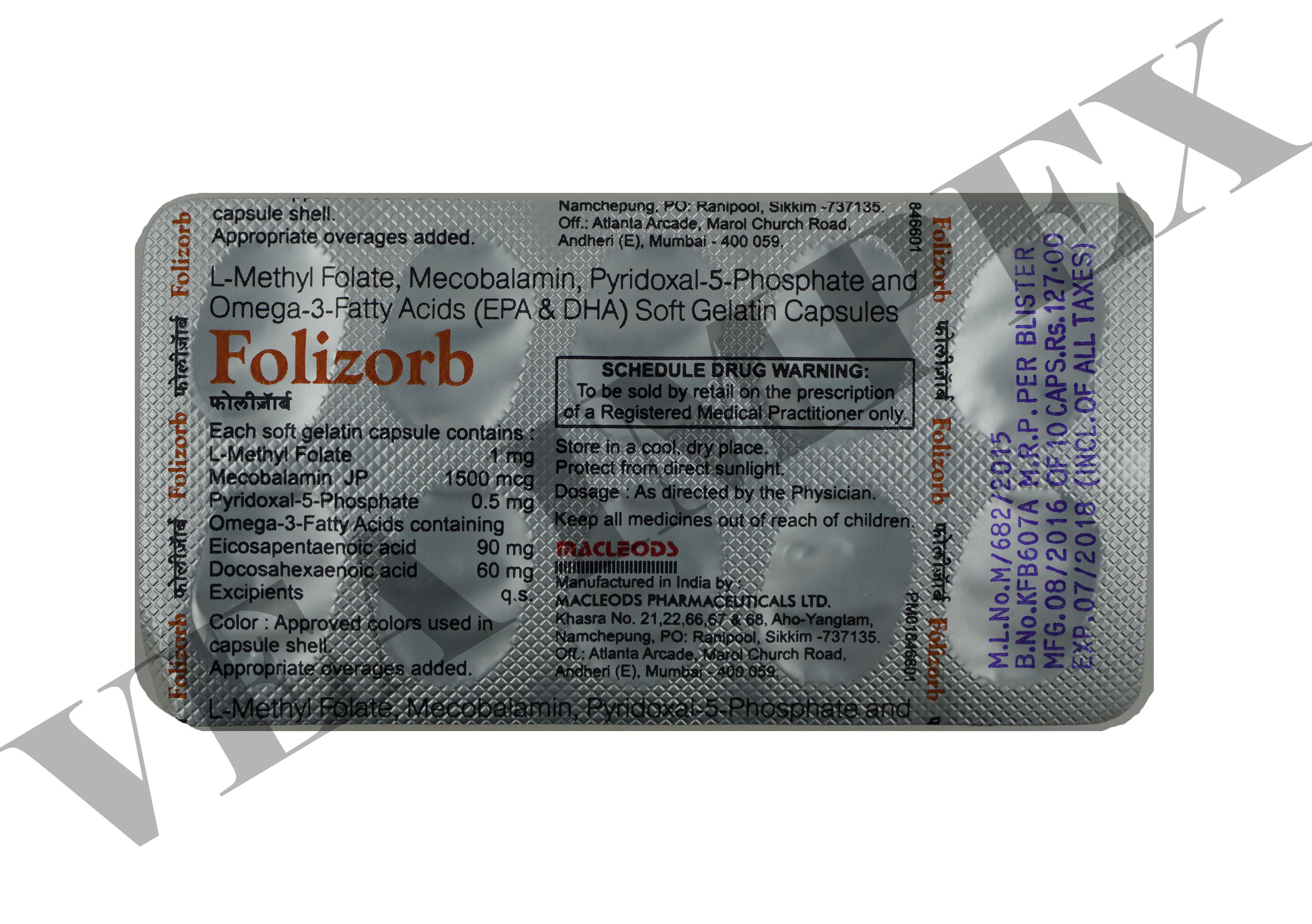 Folizorb Capsule - Drug Type: General Medicines