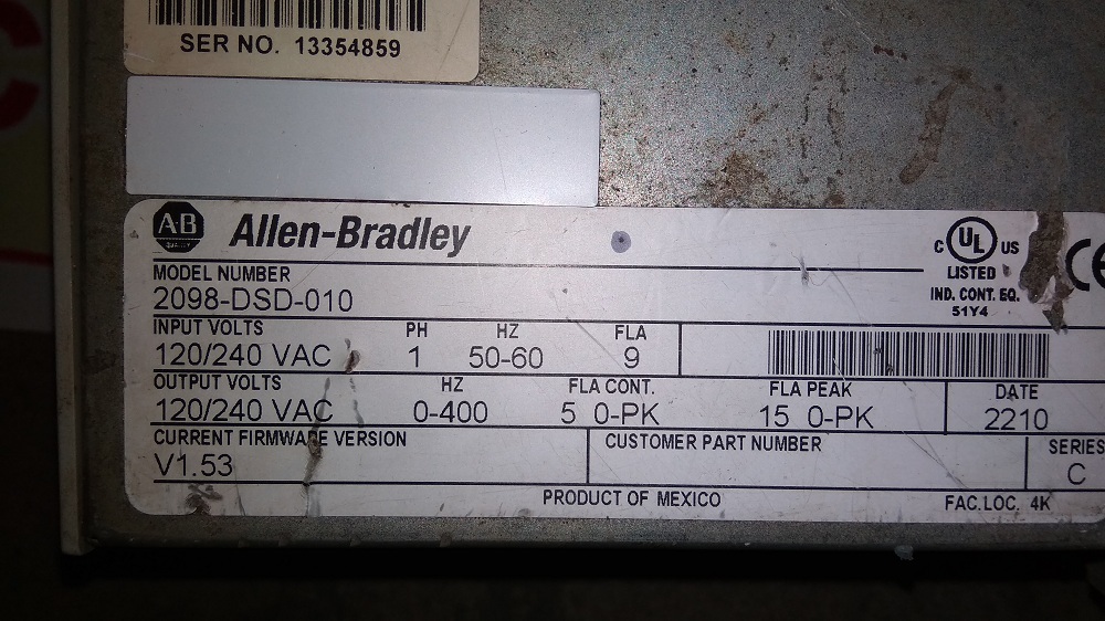 Allen Bradley Servo Drive