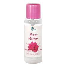 Rose Water - 100ml Glass Bottle, Organic Liquid with Elegant Pink Tint for Parlour Use