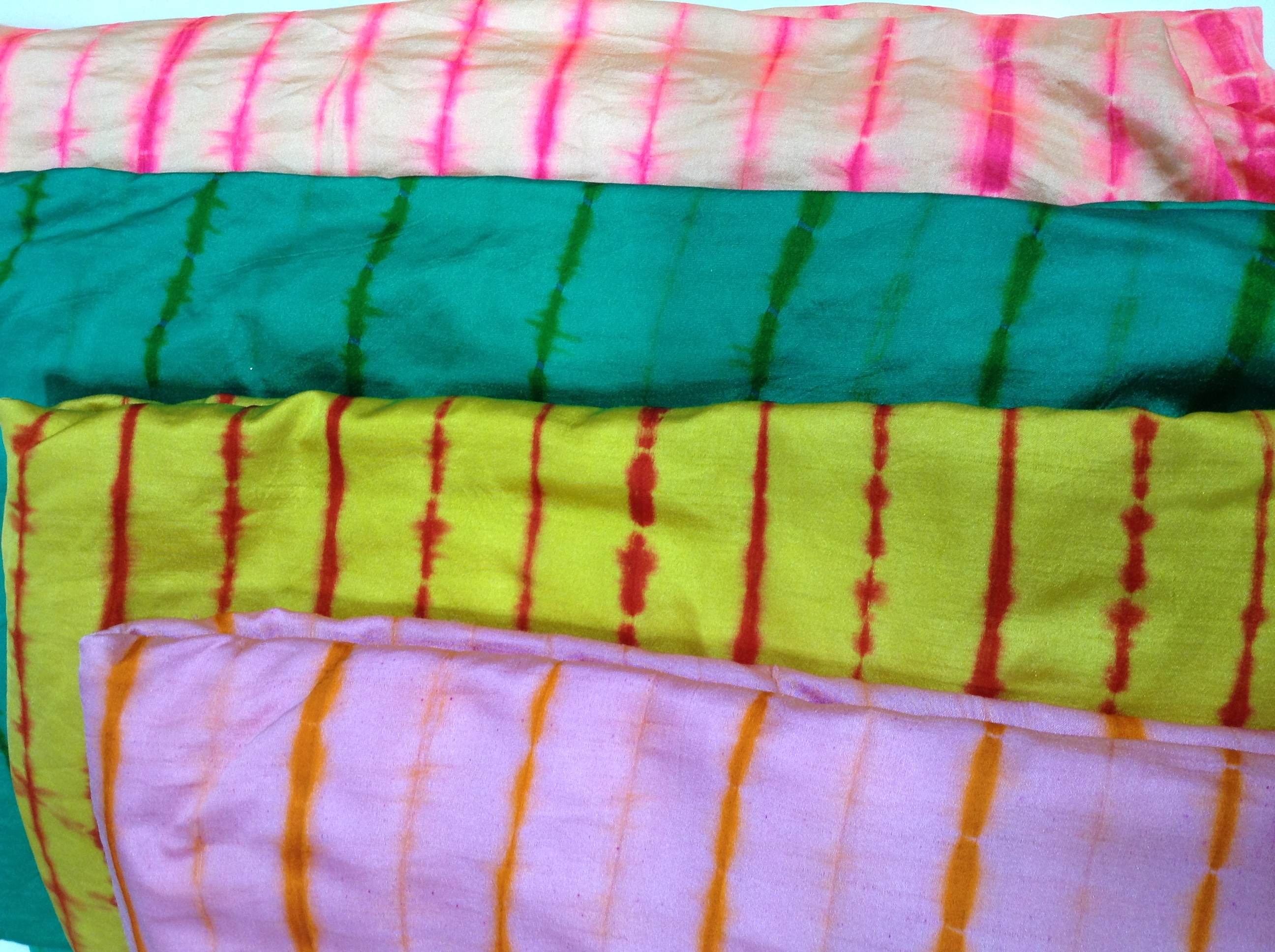 Printed Silk Fabric - Brocade Material, Gota Printed With Small Round Design | Custom Dye Options Available