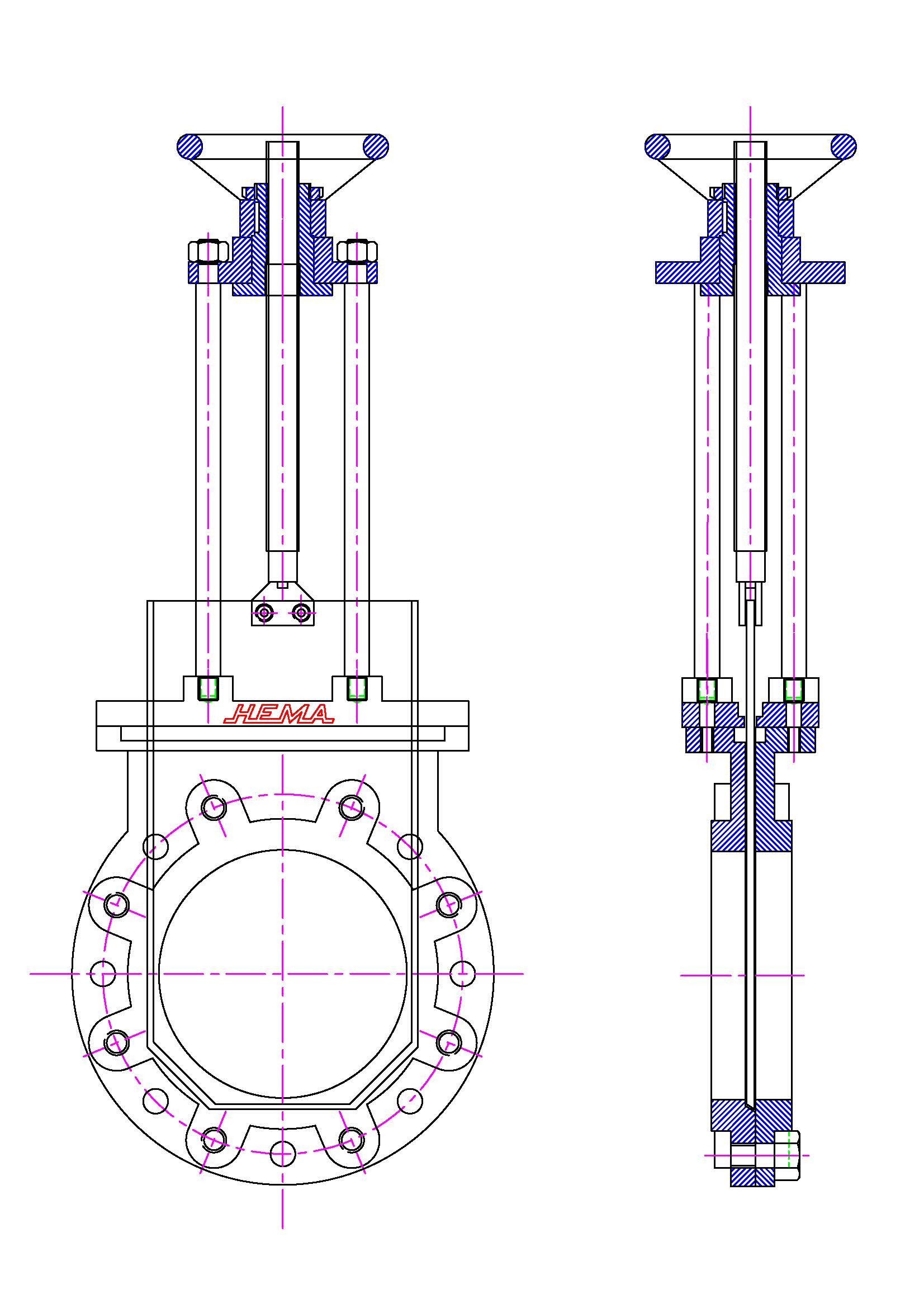 Pulp Valve - Cast Iron, Threaded Sleeve Design | Durable, Easy Operation, High Pressure Handling, Precise Control, Reliable Knife Edge Seal