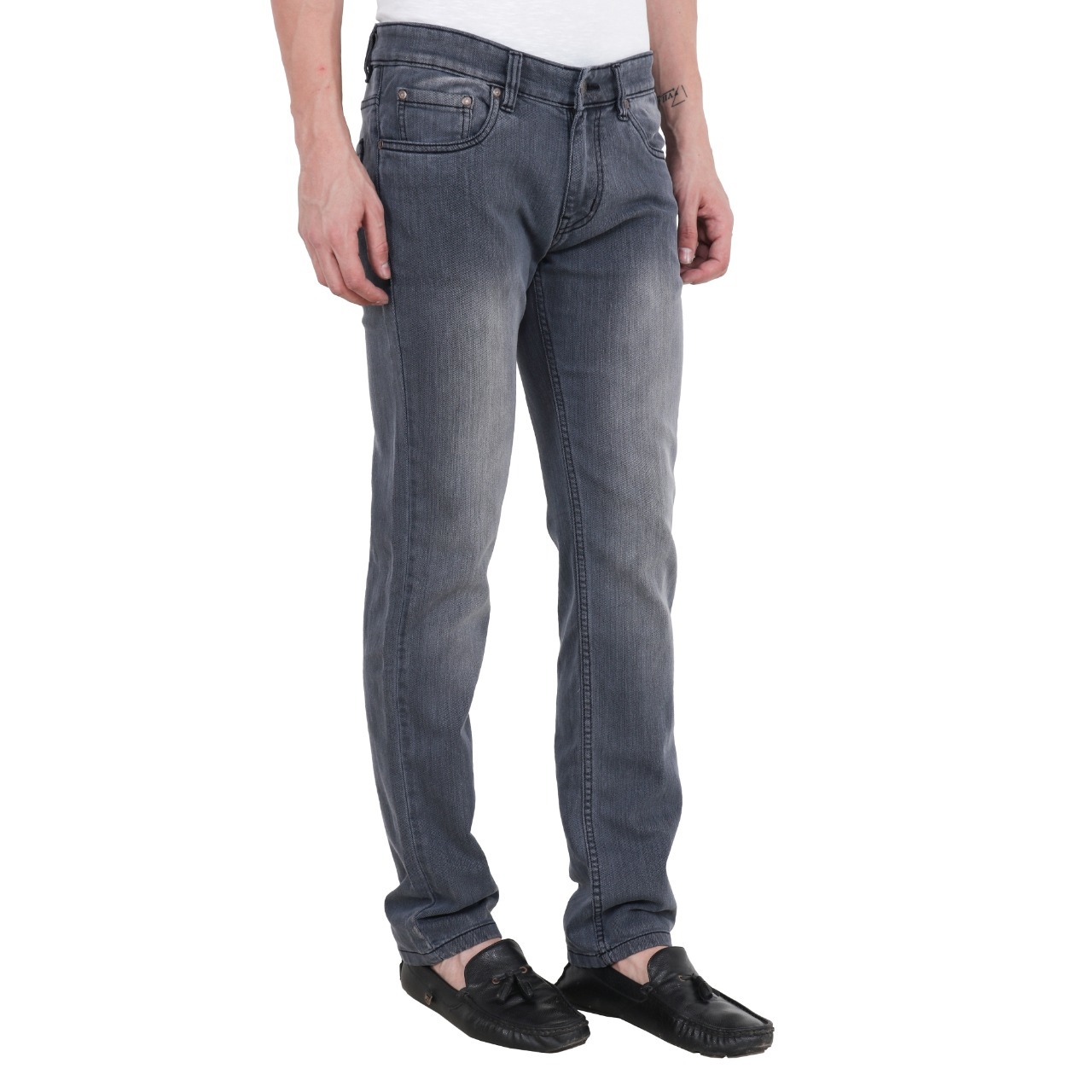 Men's Jeans - Cotton Blend, Sizes 28-40, Blue | Zipper Fly, Durable Fabric, Slim Fit, Classic Style, Comfortable Fit