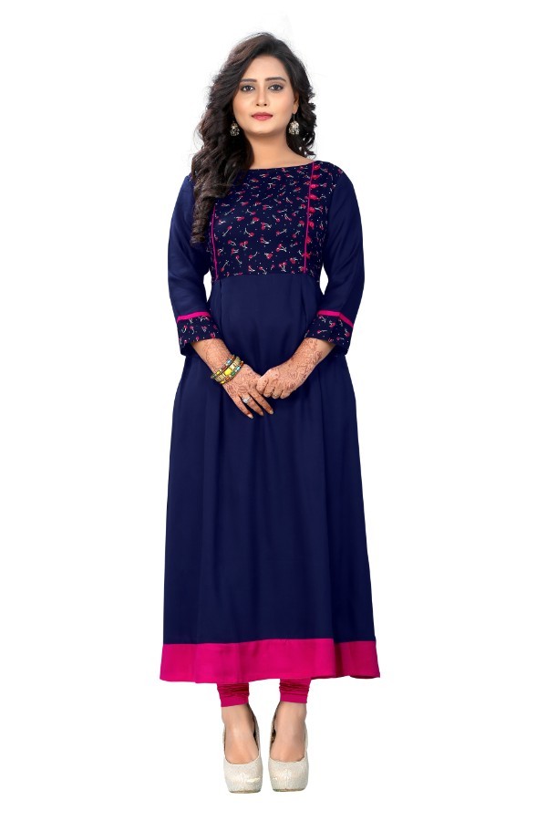 Pure Rayon Women's Kurtis Bust Size: 33 To 44 Up Inch (In)