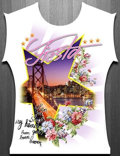 WOMEN'S FANCY PRINTED TSHIRT