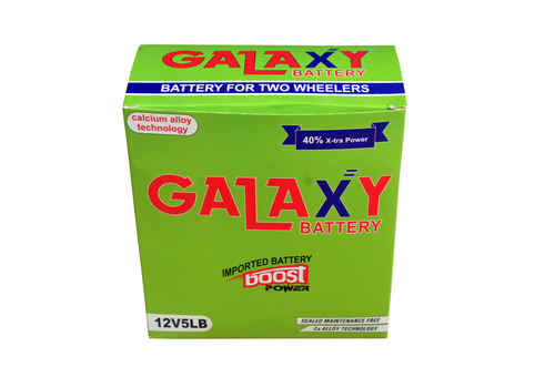 Galaxy 5Lb Battery Net Weight: 2  Kilograms (Kg)
