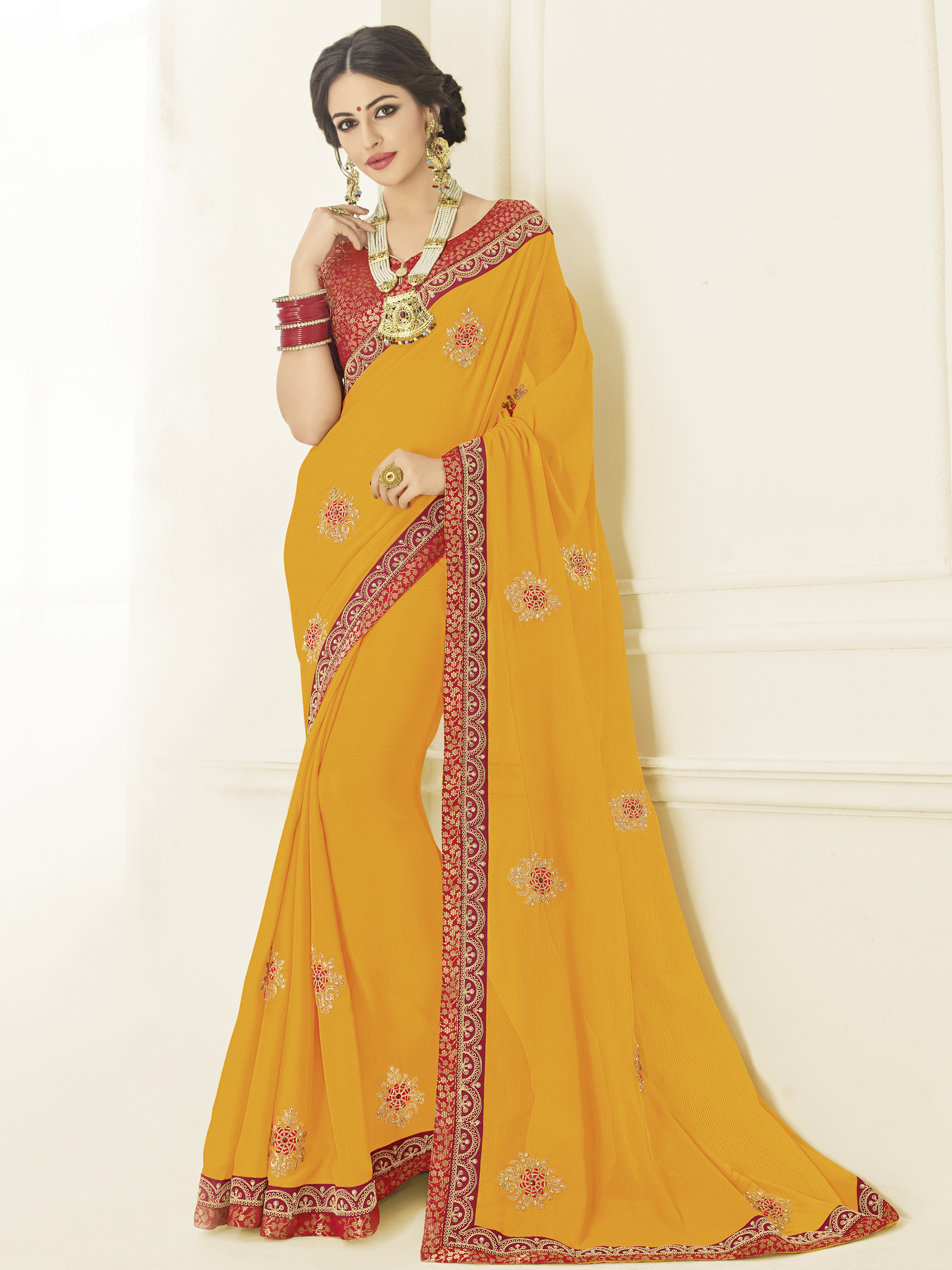 As Per Image Fancy Designer Sarees