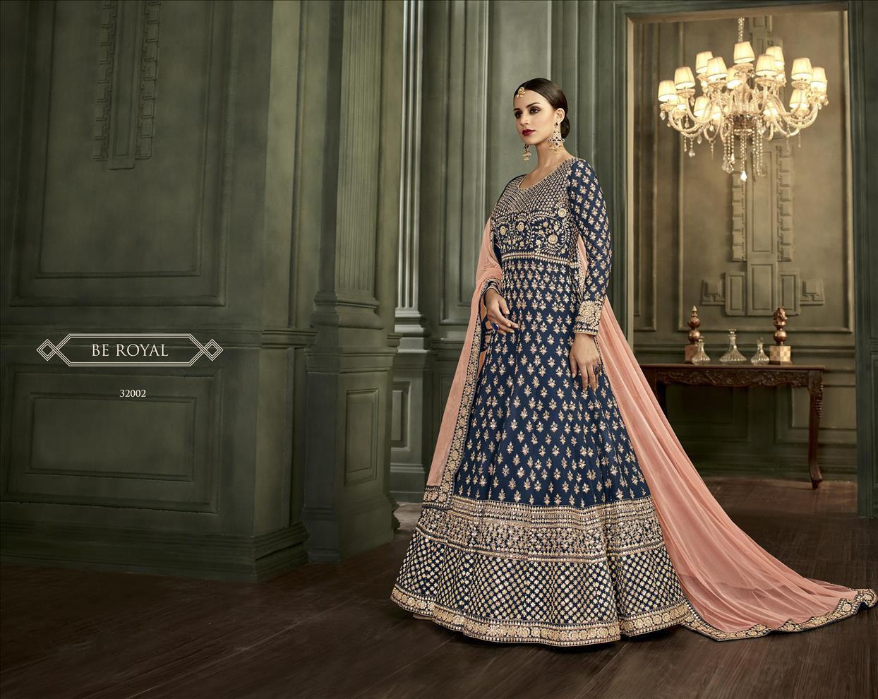 Multicolour Stylish Gown Style Anarkali Suits