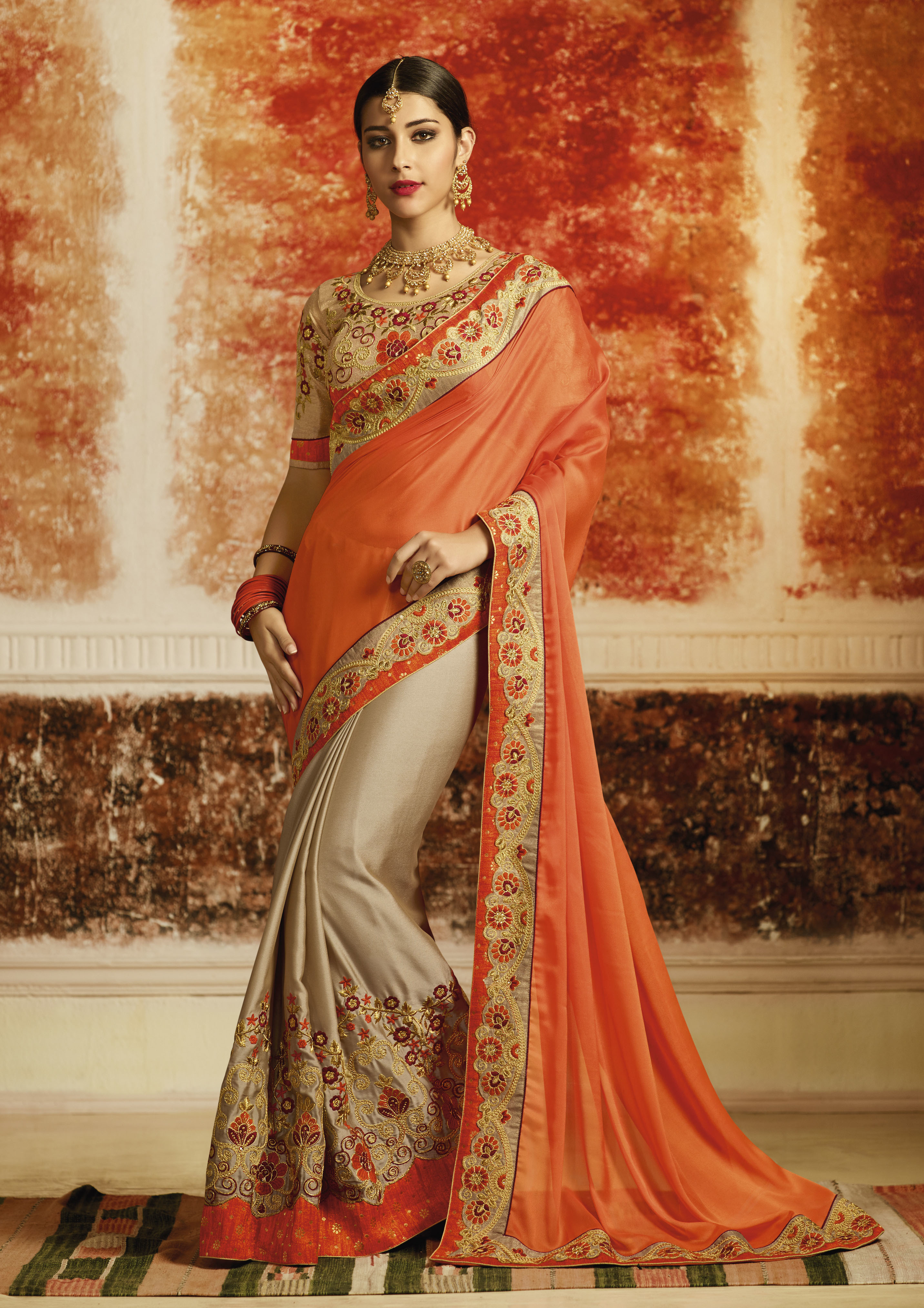 As Per Image Designer Silk Saree