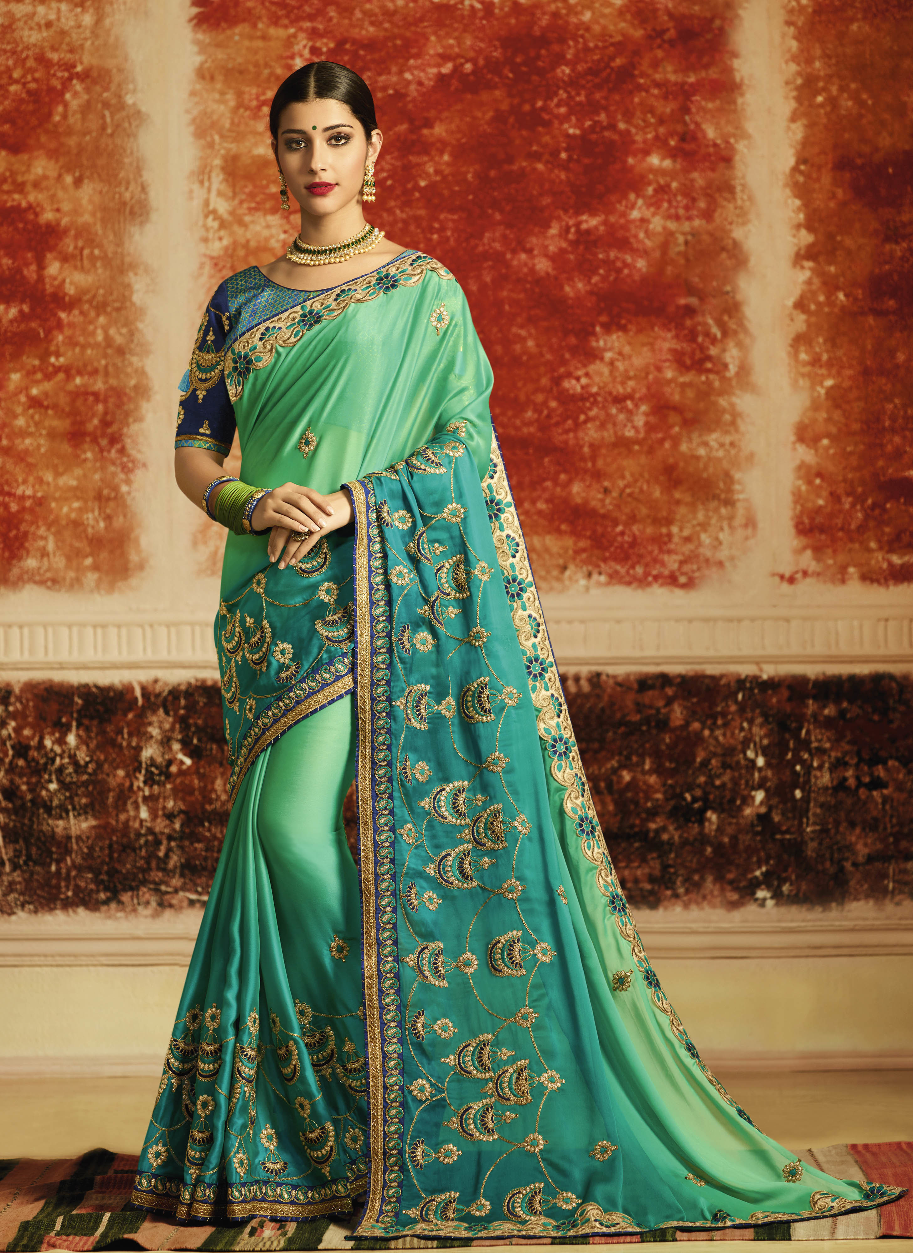 As Per Image Designer Silk Saree