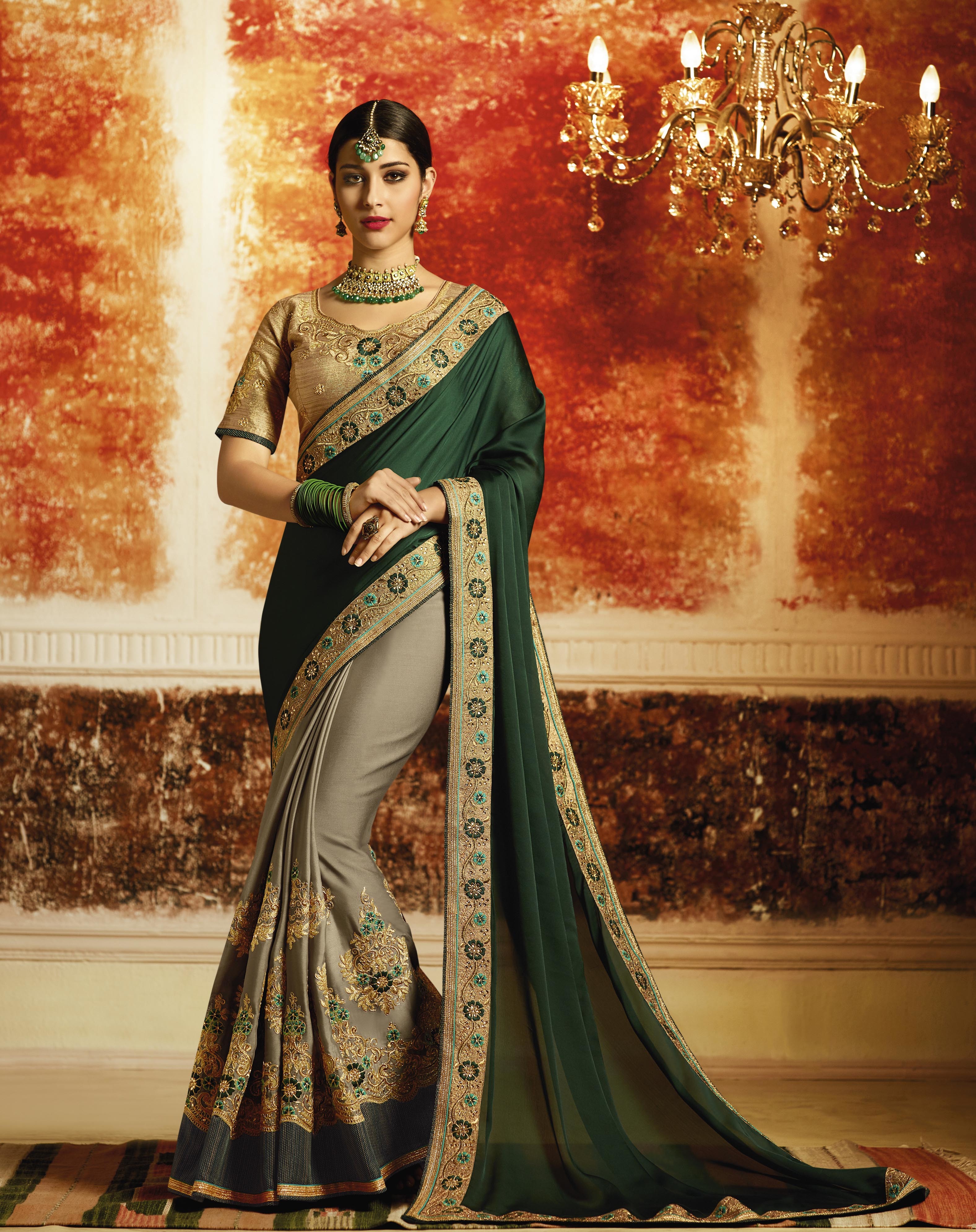 As Per Image Designer Silk Saree
